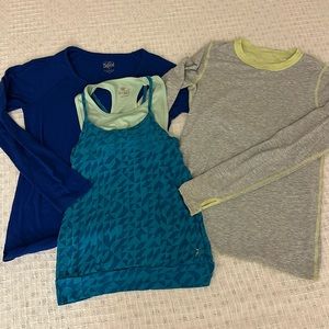 3 piece active wear set (Ivivva/Old Navy/Justice)